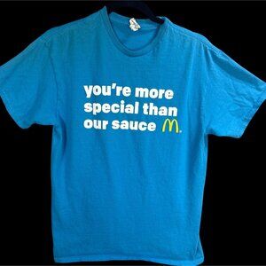 Vintage McDonalds Graphic Mens Size M TShirt You're More Special Than Our Sauce